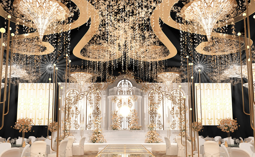 江川花木兰喜事汇金色大厅效果展示